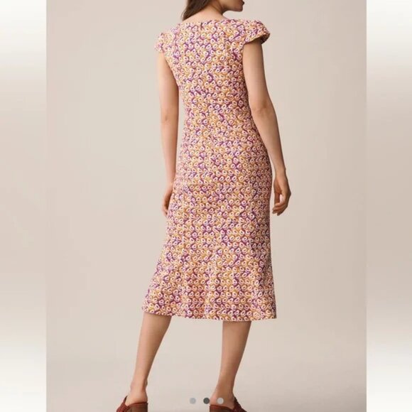 NWT Anthropologie The Cecily Fit & Flare Sweetheart Dress by Maeve - Picture 2 of 3